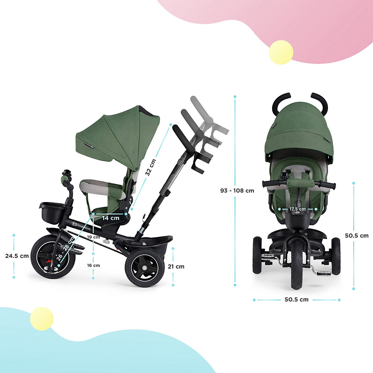 Dreirad SPINSTEP pastel green