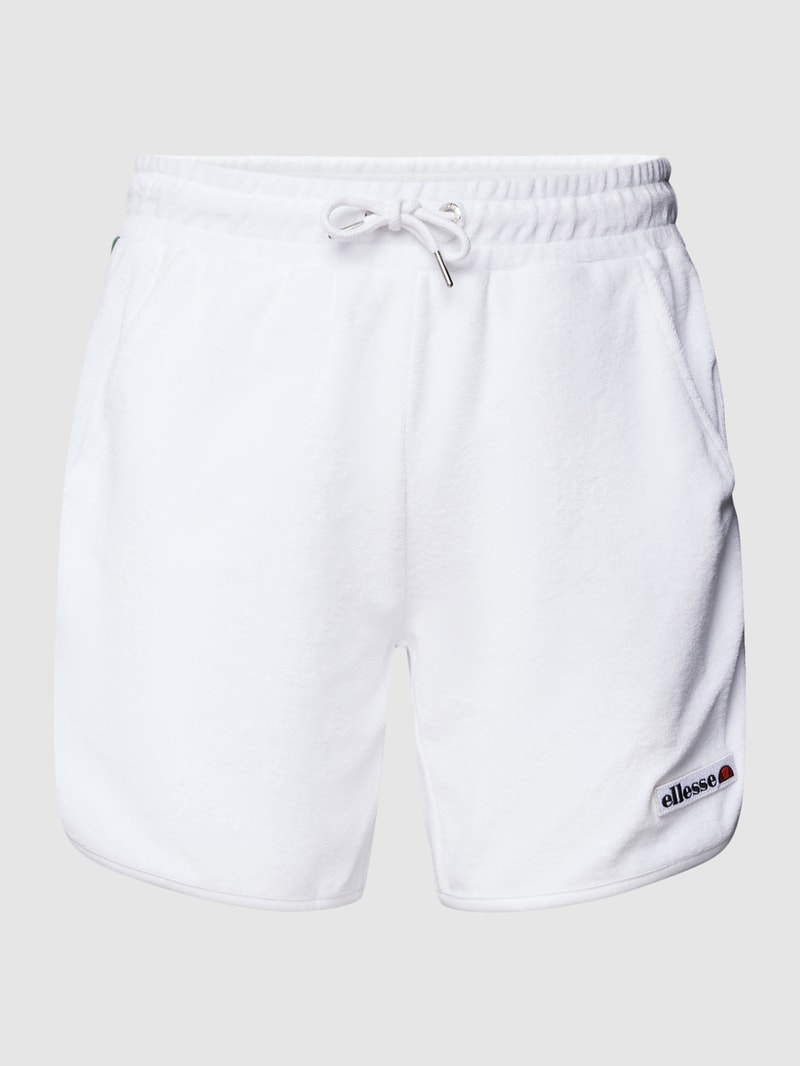 Shorts mit Label-Details Modell 'Siepe' in weiß