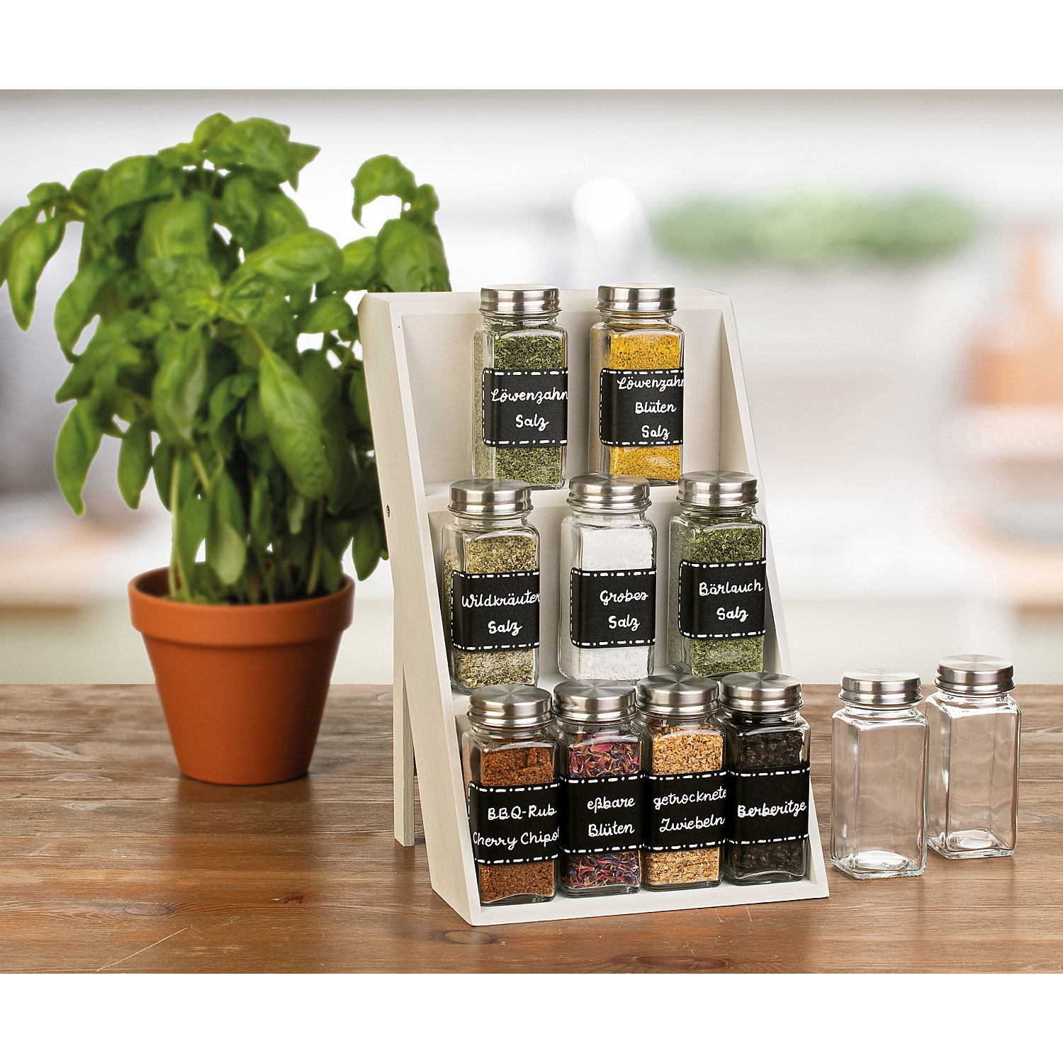 Glas-Fläschchen 120 ml, 4 Stück