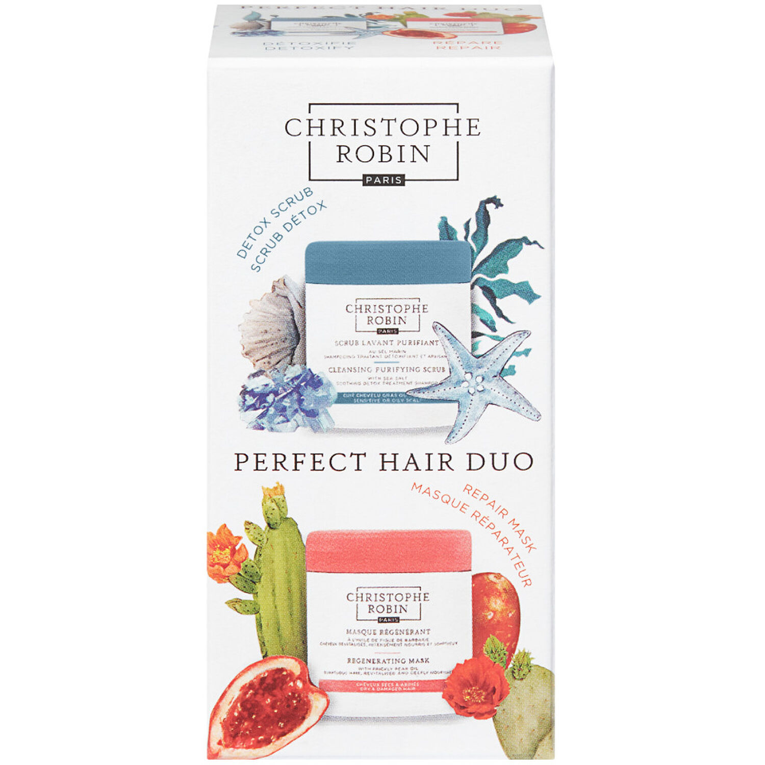 Christophe Robin Perfect Hair Duo Scrub Détox + Masque Régénérant