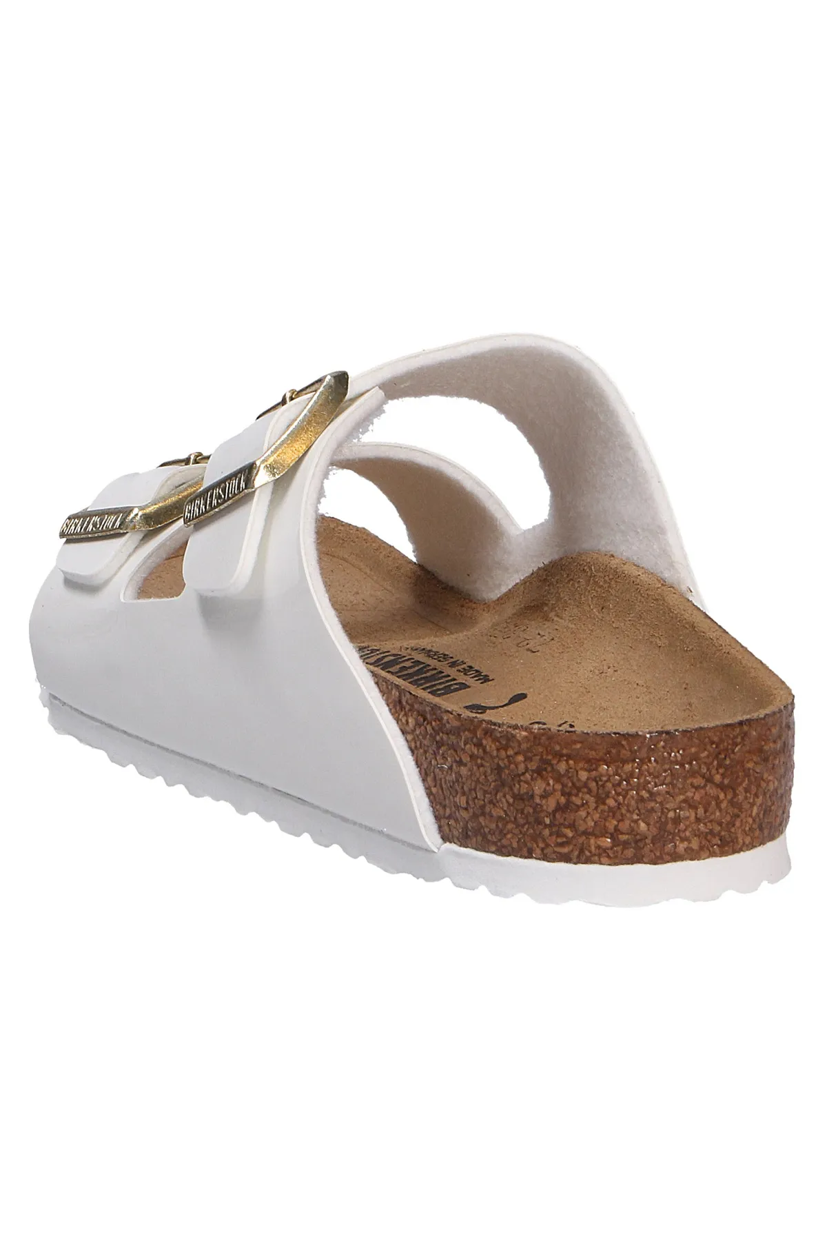 Birkenstock  Pantolette - Weiß - Flacher Absatz