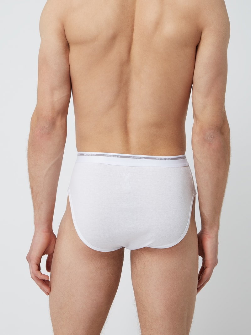 Slip aus Baumwolle im 2er-Pack in weiß