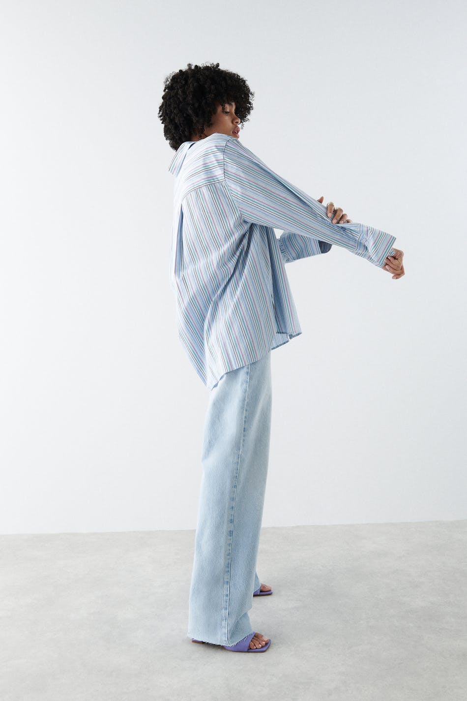 Gizem oversized poplin shirt