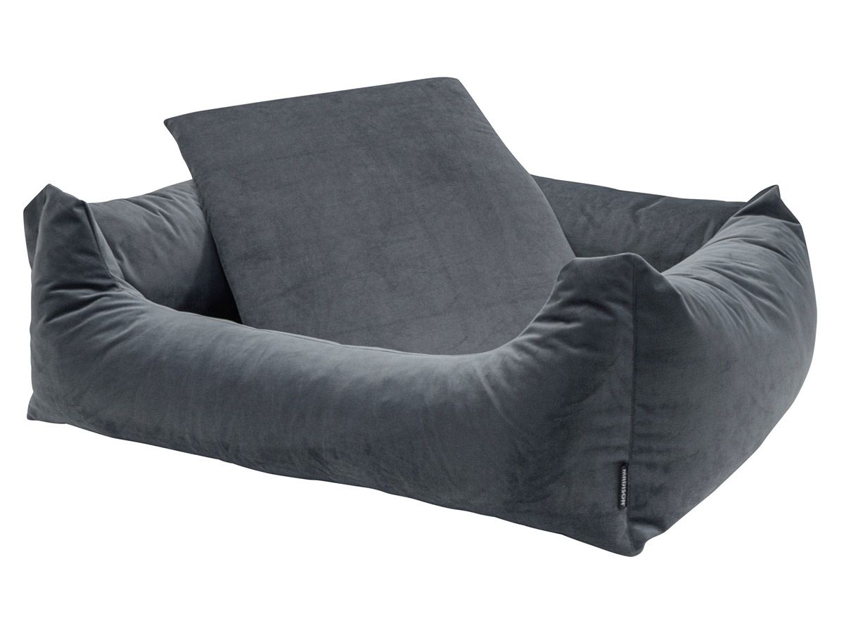 Madison Small Velours grey Hundekorb