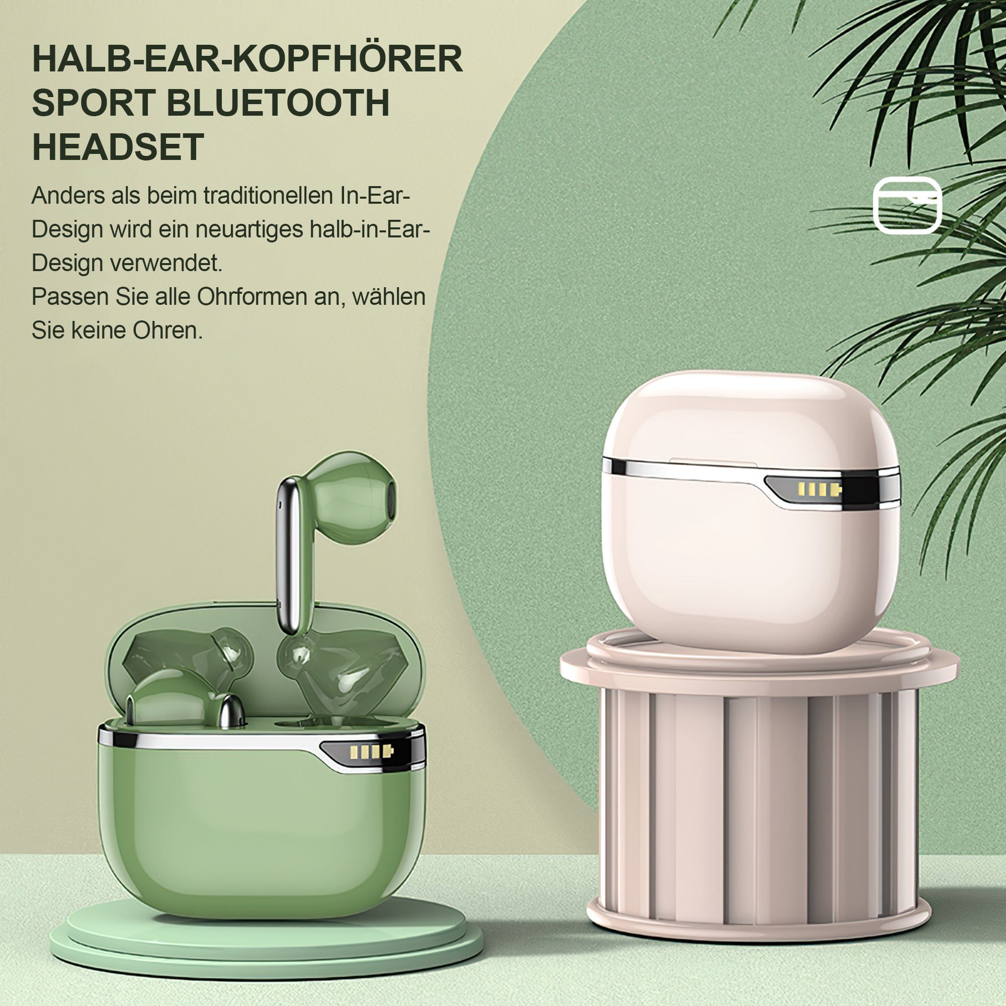 Tisoutec Bluetooth Kopfhörer,Kopfhörer Kabellos Bluetooth 5.3 In Ear Kopfhörer In-Ear-Kopfhörer (AMA derselbe Bestseller mit 4 ENC Mikrofon,2023 Neue Kabellose Kopfhörer Noise Cancelling Earbuds mit 40H Deep Bass,USB-C,IP7 Wasserdicht Ohrhörer, IPX7