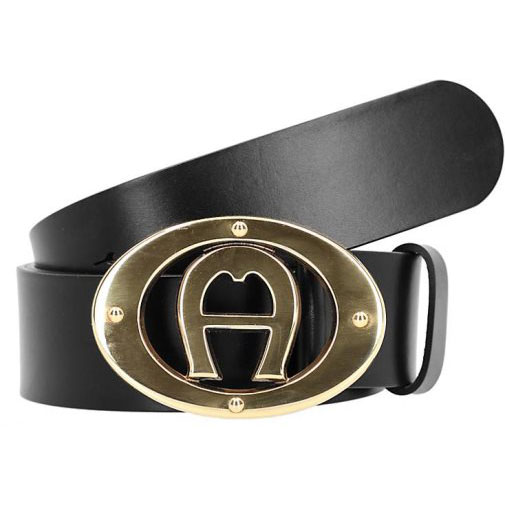 AIGNER Logo Gürtel Leder