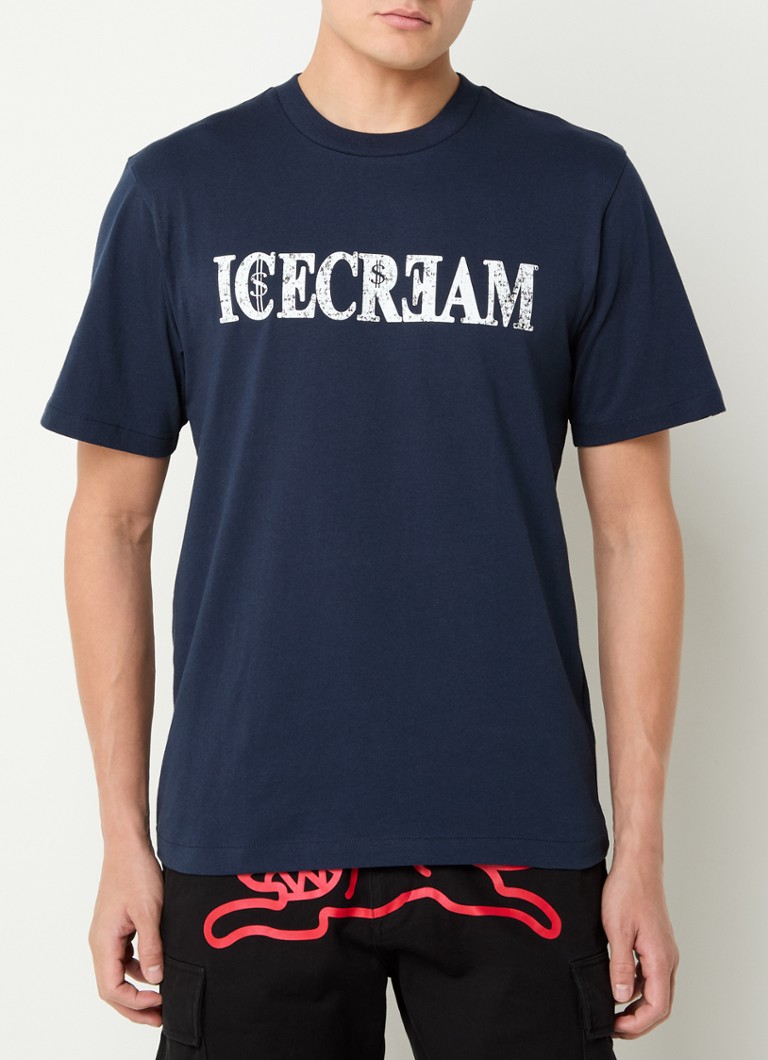 ICECREM pasaules tūres T-krekls ar logotipu un apdruku aizmugurē