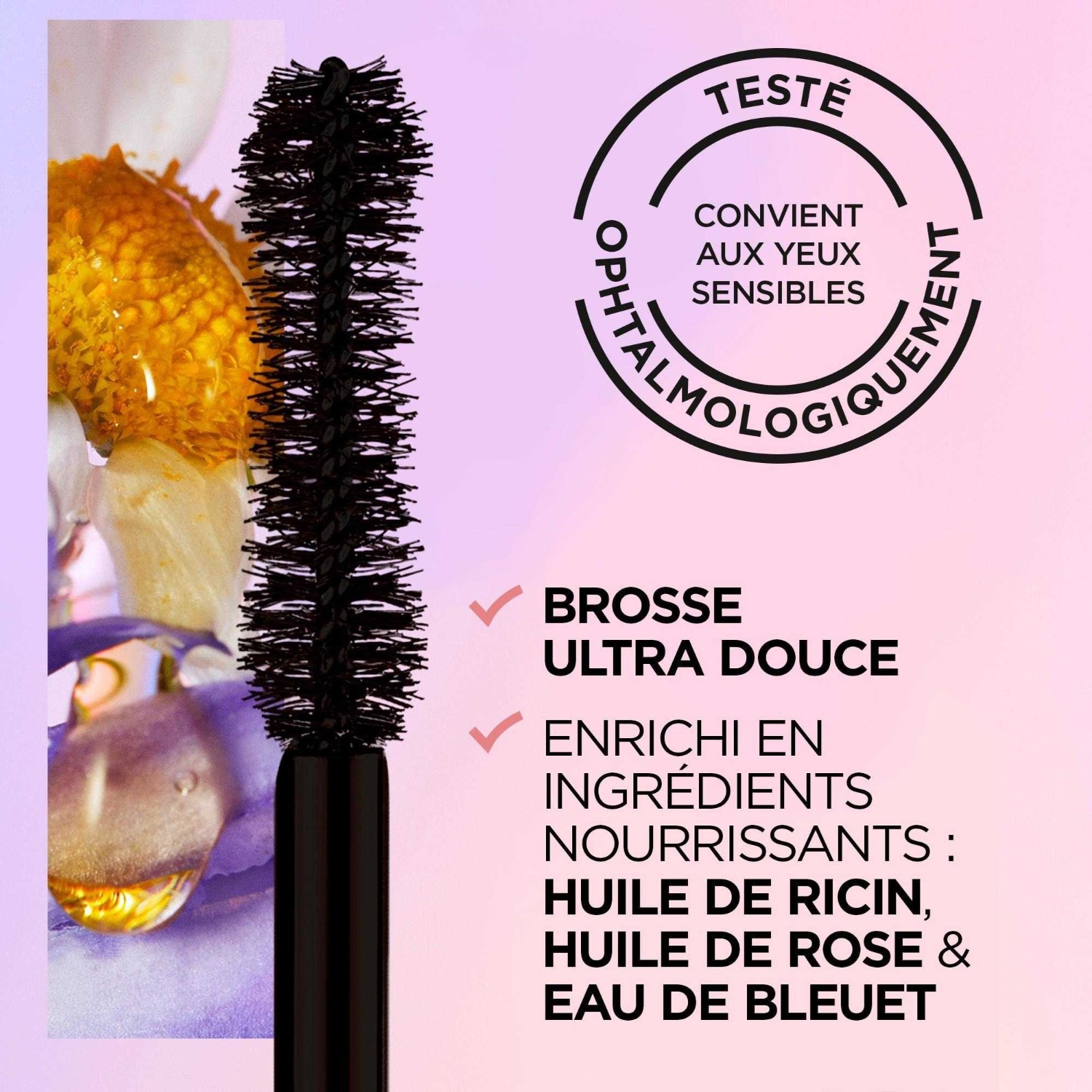 Kit de maquillaje de lujo para mujer de L'Oréal Paris: máscara de pestañas Lash Paradise en negro intenso + delineador de ojos Perfect Slim en negro - L'Oréal Paris