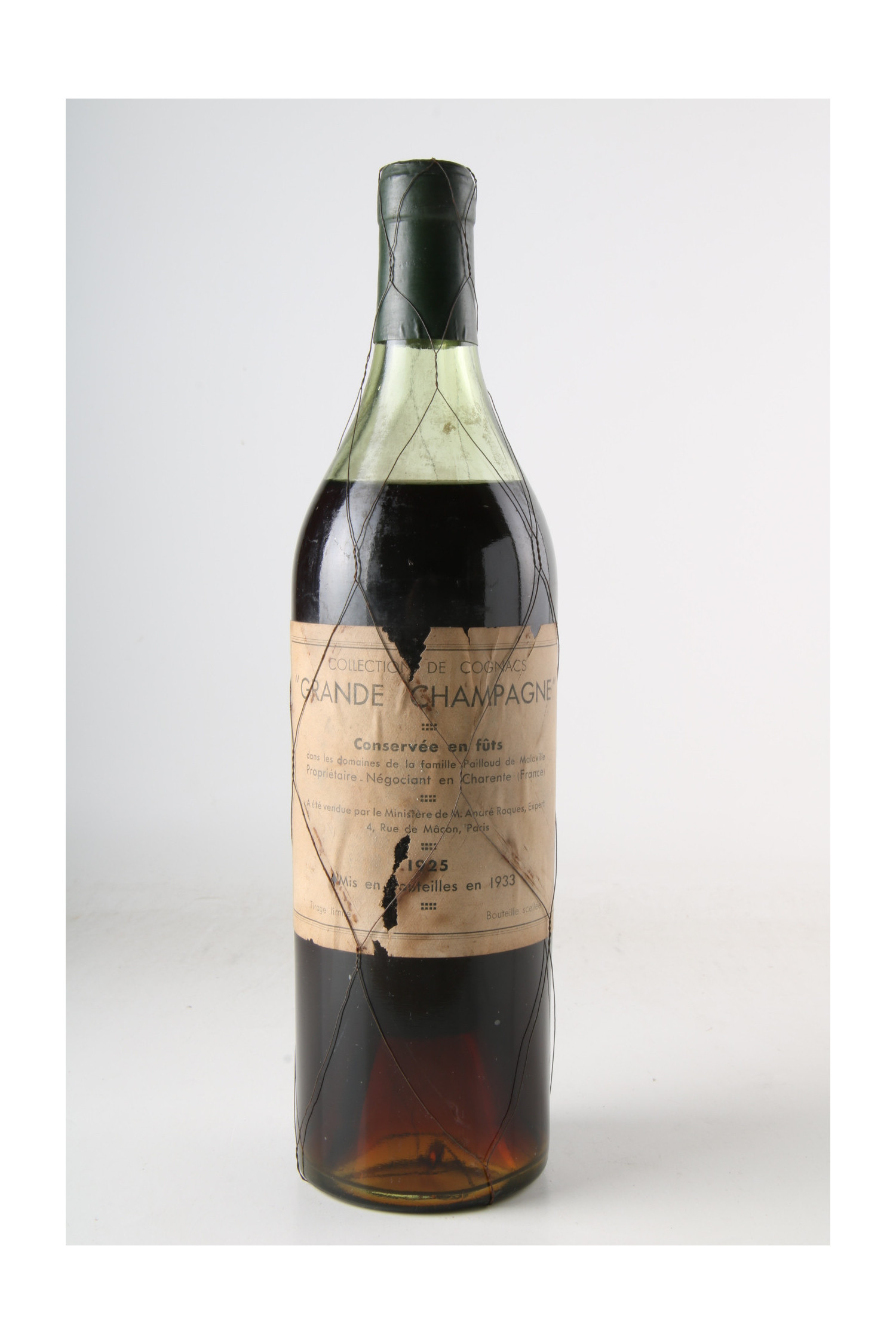 Pailloud De Malaville 1925, Cognac