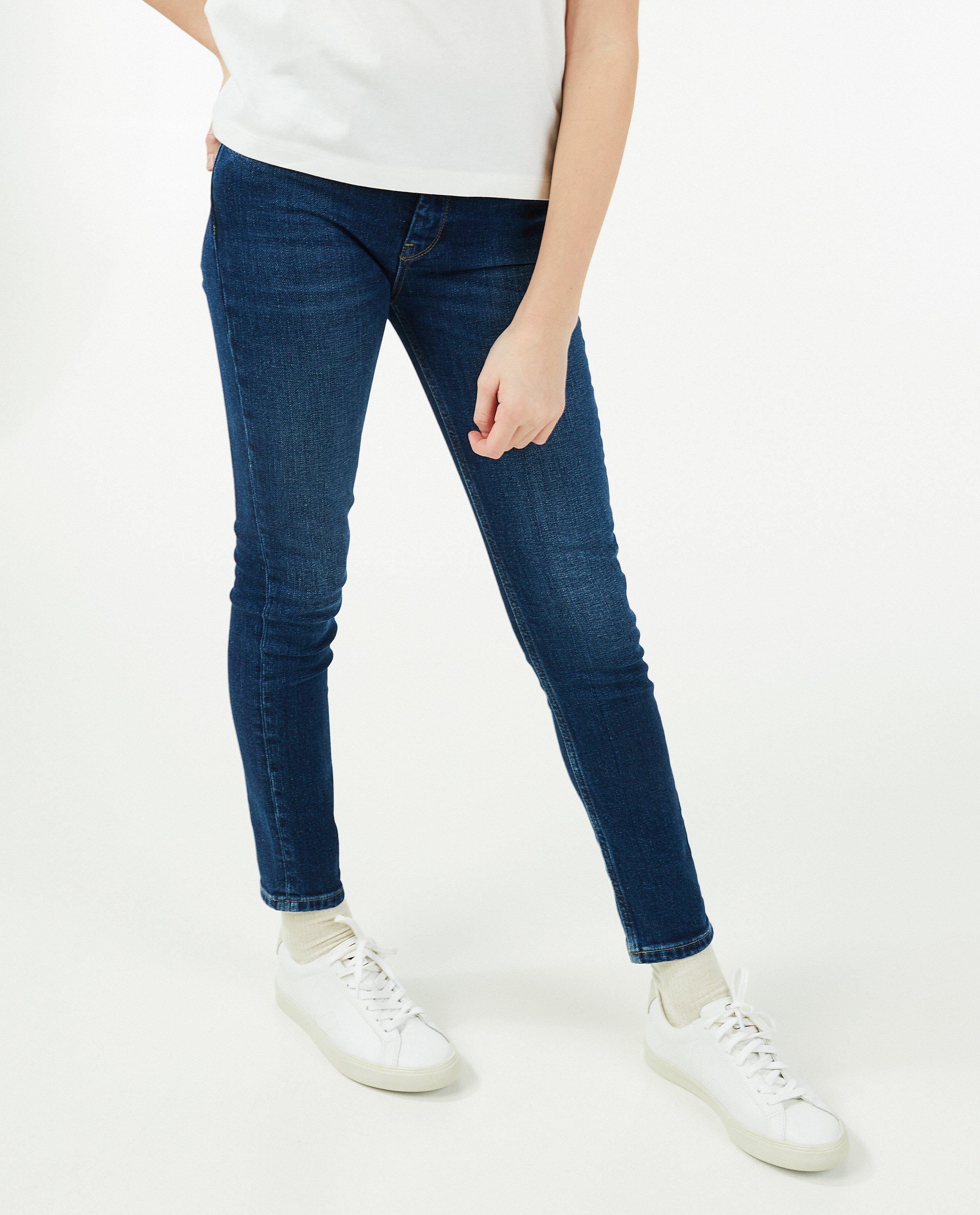 AM Post-consumer denim skinny I AM albastru
