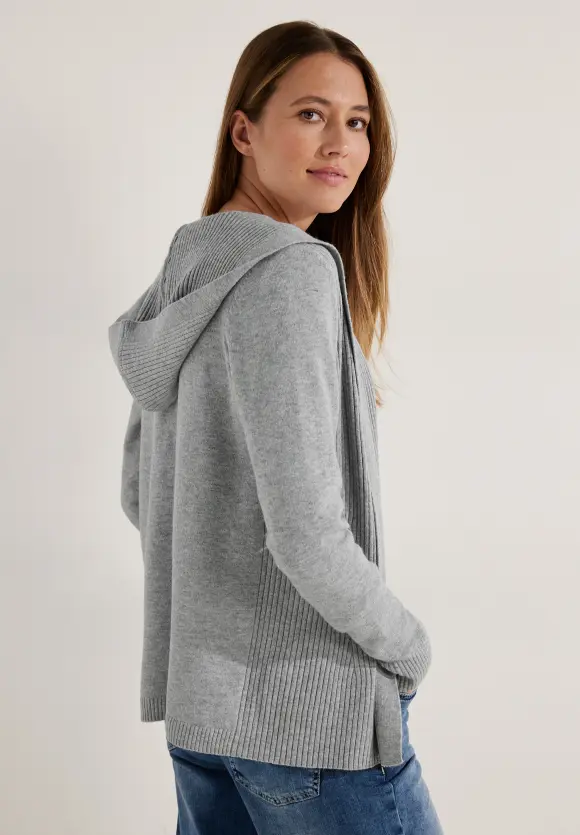 CECIL Strickjacke mit Kapuze