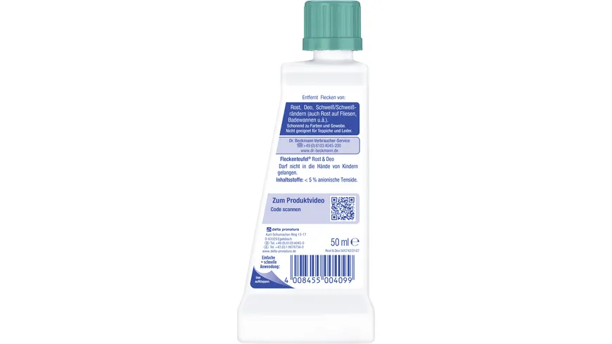 Dr.Beckmann Fleckenteufel Rost & Deo 50 ml