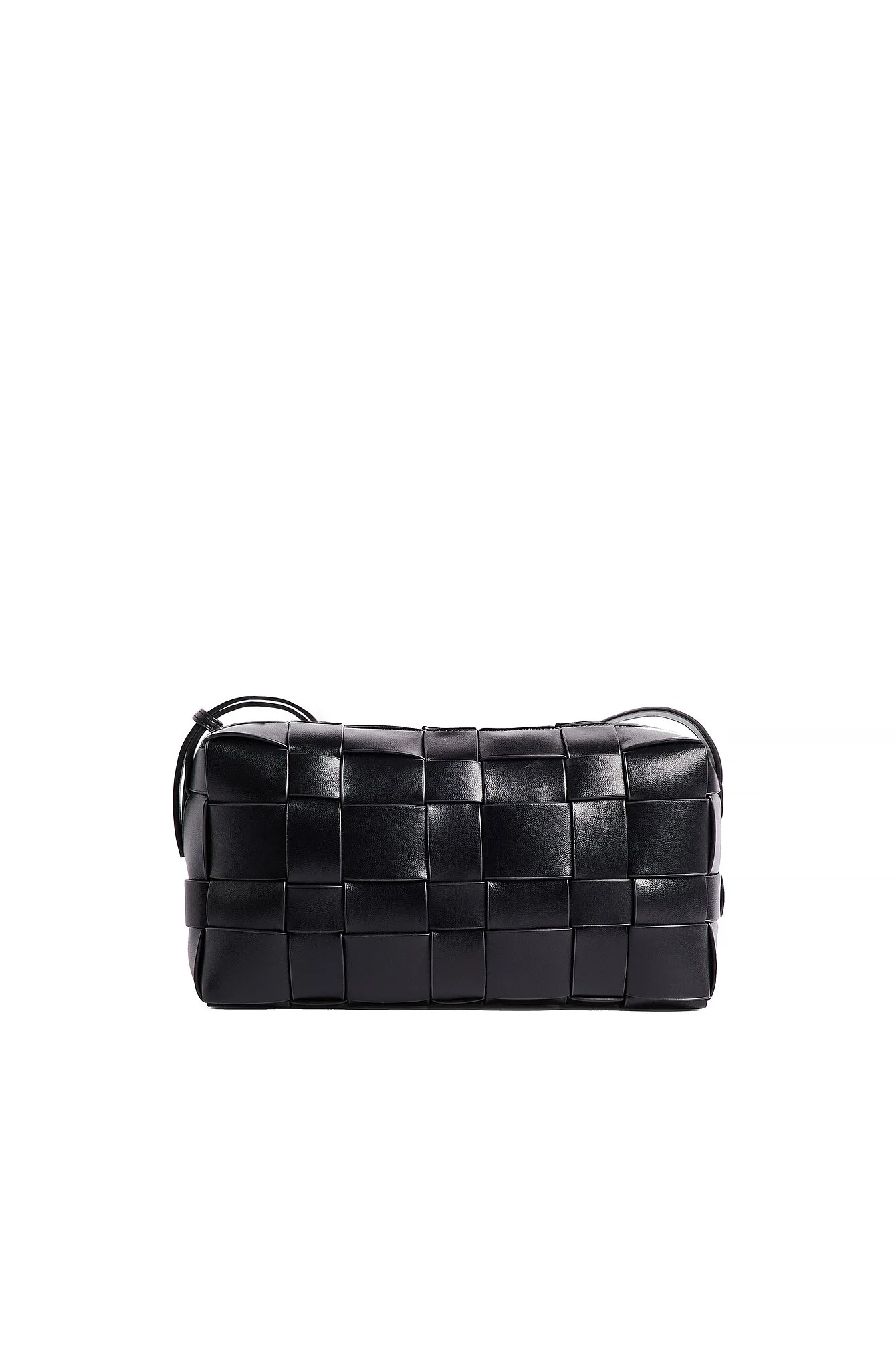 Geflochtene boxy Crossbody-Tasche