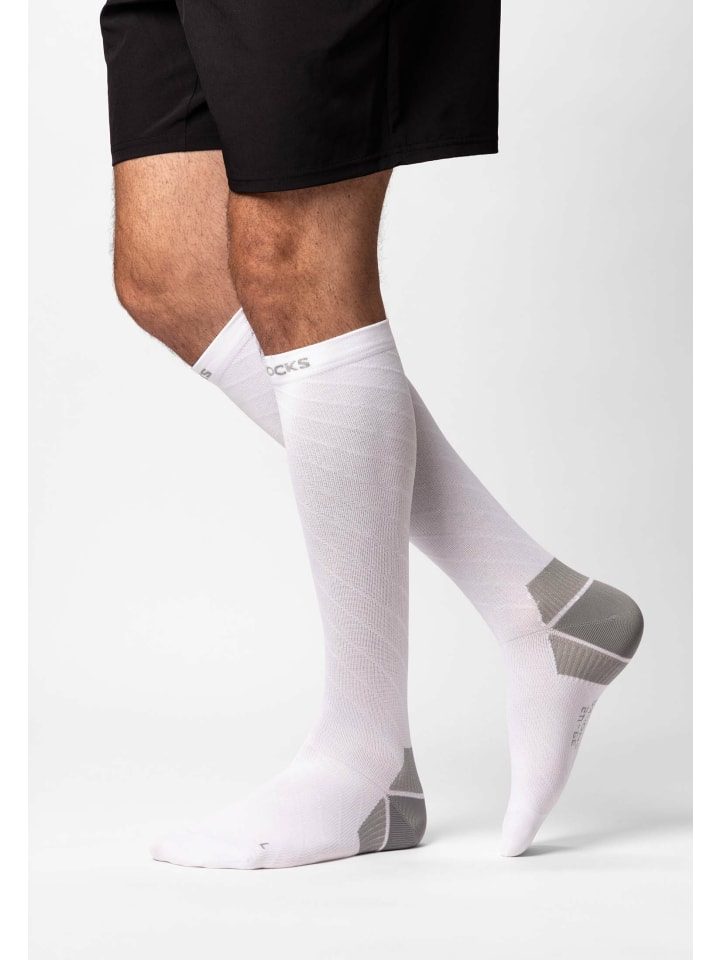 SNOCKS Kompressionssocken 1 Paar in Weiß günstig kaufen