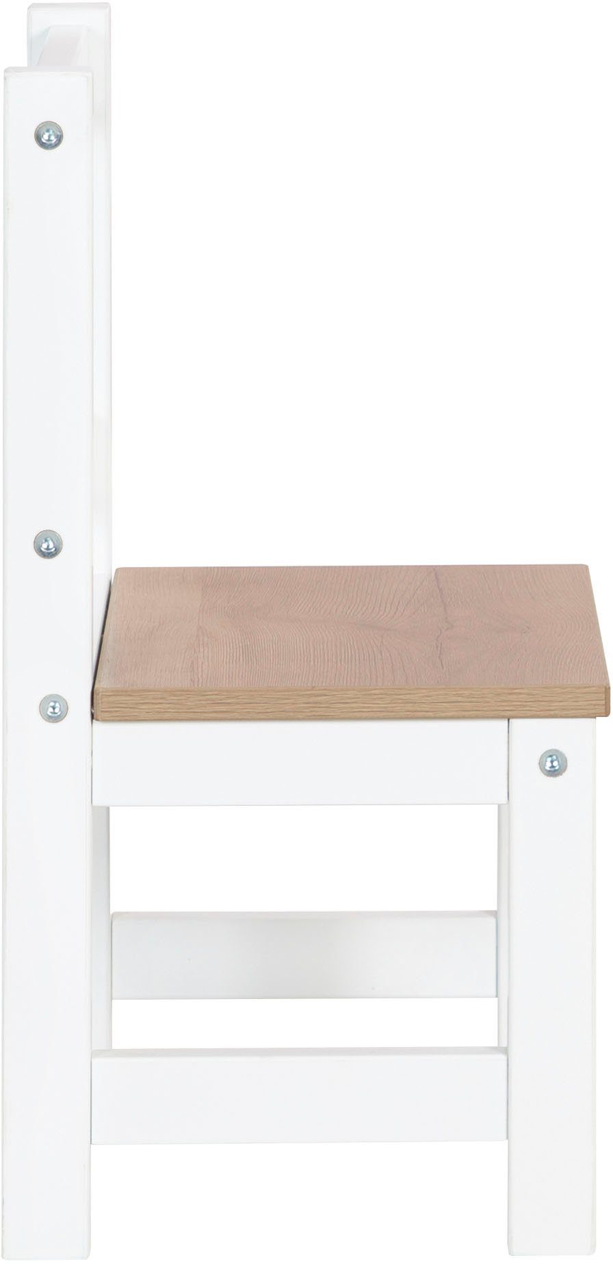 roba® Kindersitzgruppe Woody, Holzdekor/weiß, (3-tlg)