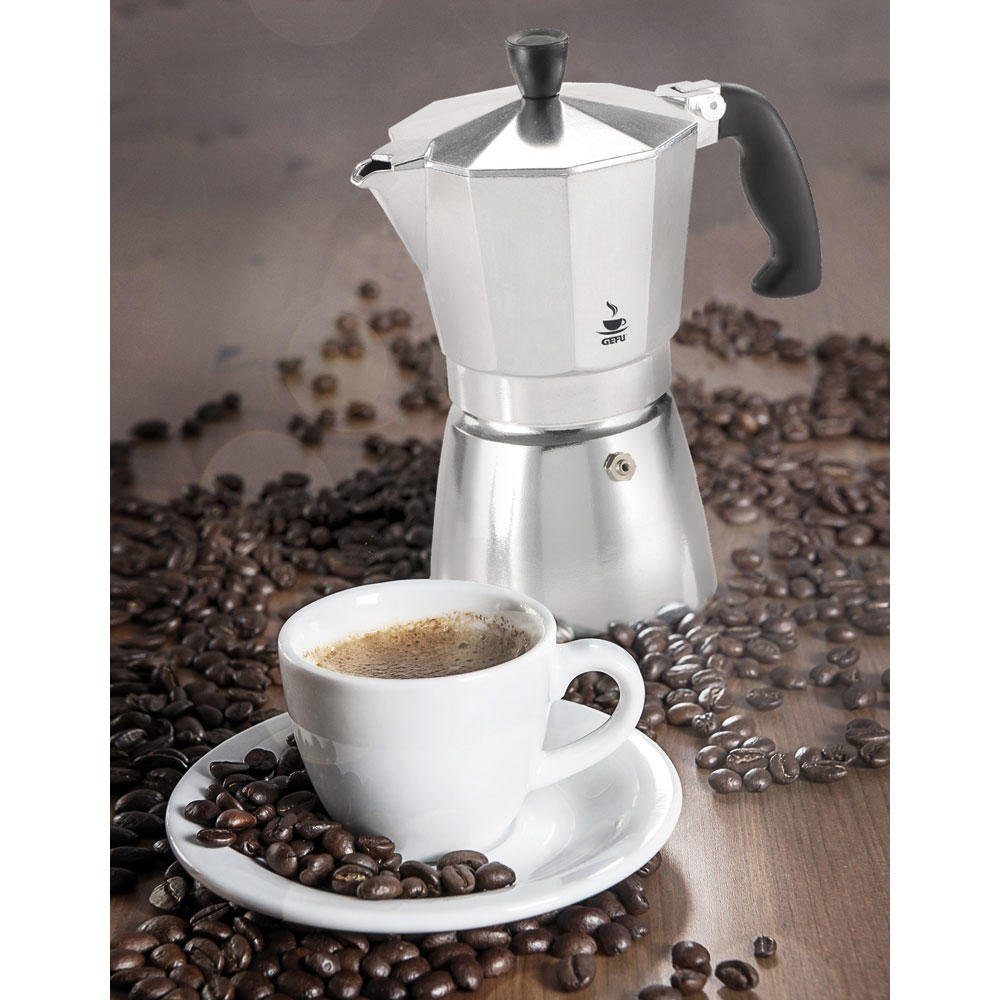 GEFU Kaffeekanne Espressokocher Lucino für 3 Tassen