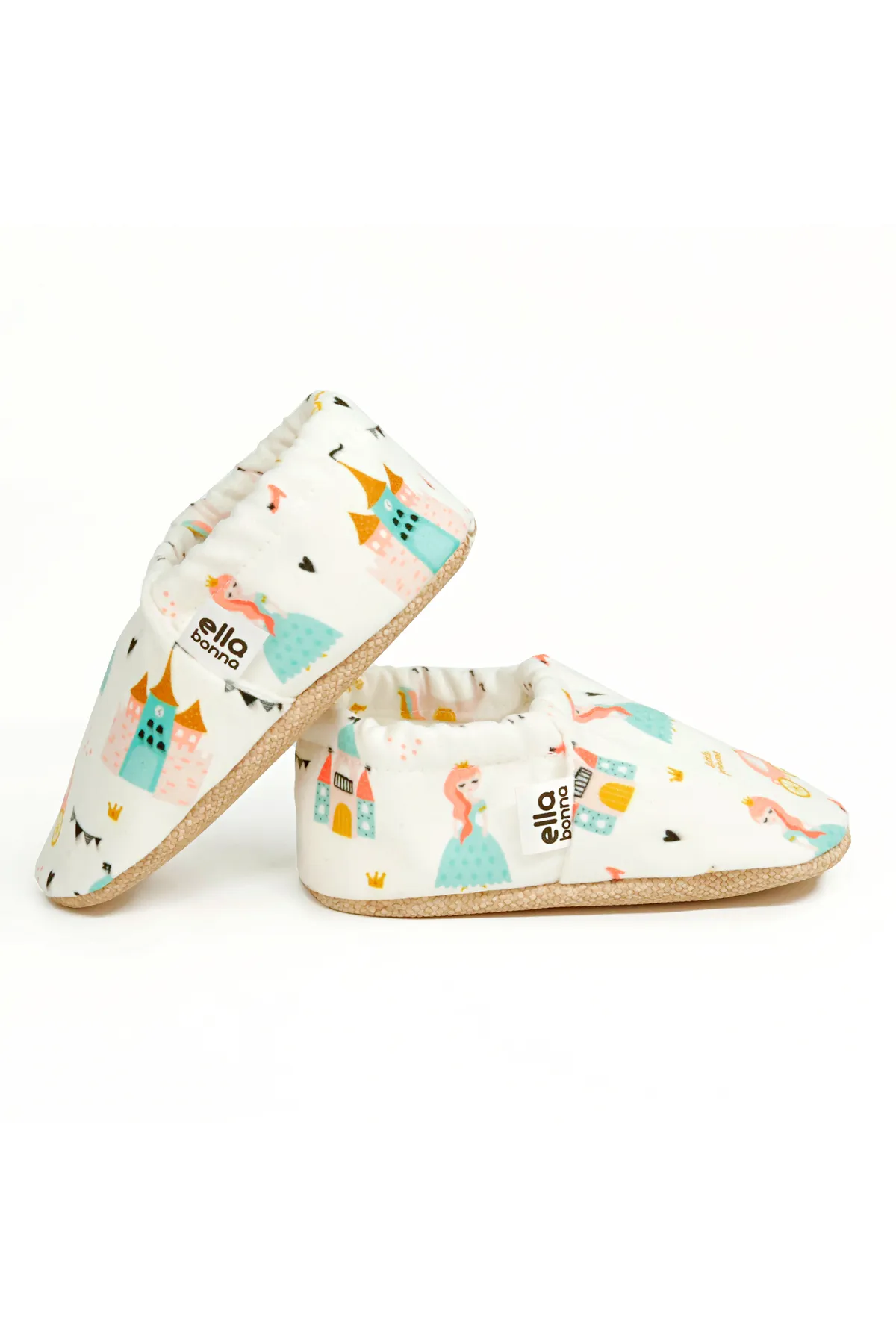 Ella Bonna  Rutschfeste Sohle, Prinzessinnen-Babyschuhe, Heimstiefel, Hausschuhe, Kinderzimmerschuhe, Hausschuhe