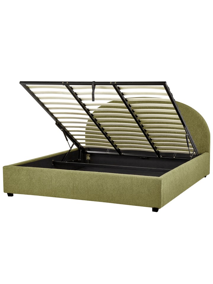 Beliani Doppelbett VAUCLUSE in Grün - (W) 194 x (H) 112 x (L) 216 cm günstig kaufen onesize