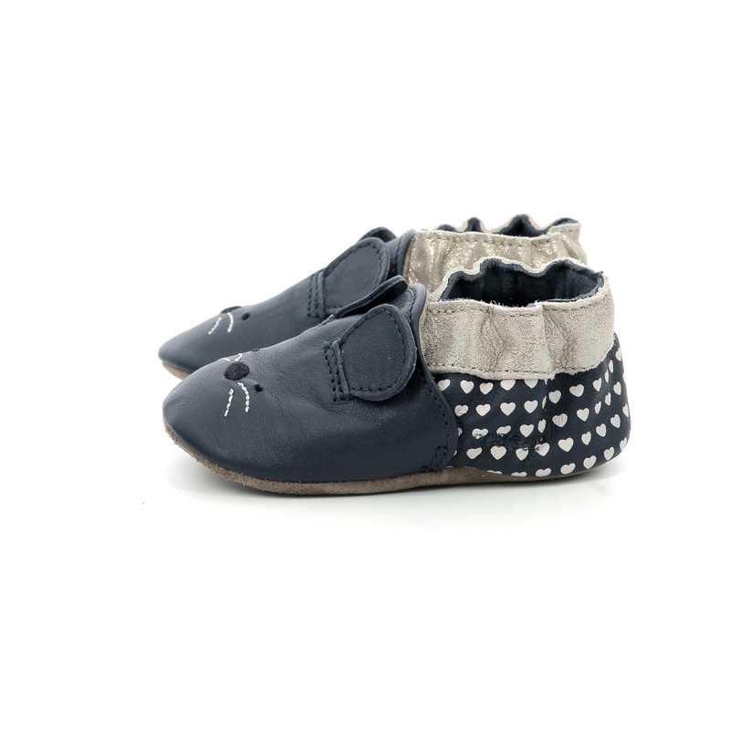 Chaussons cuir tannage vegetal Mouse Nose
