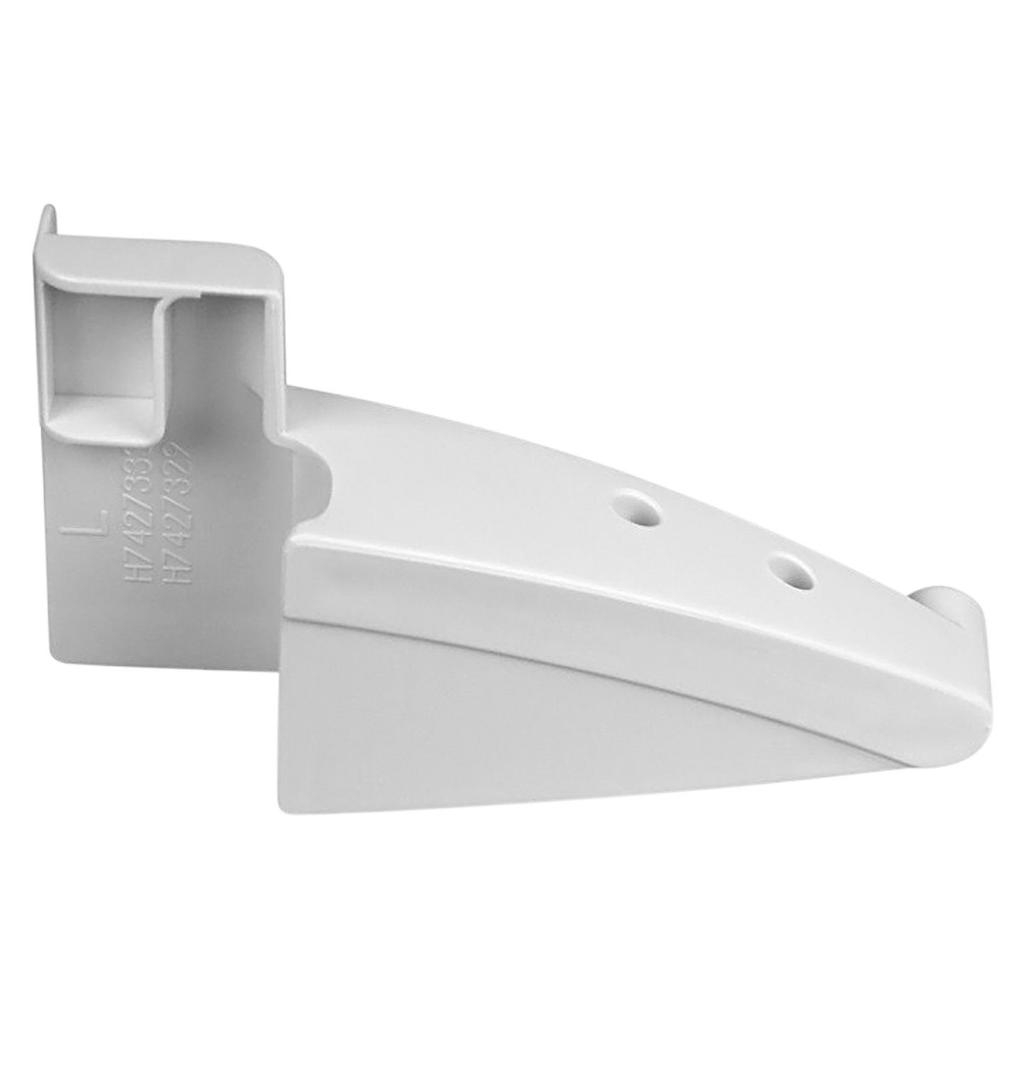 Liebherr Flaschenablage Seitenteil Halter 7438550, mit Löchern für Flaschenhaltebügel für Türfach unten in Kühlschrank
