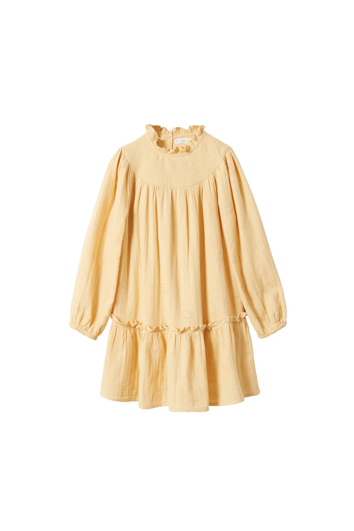 MANGO Kids  Senffarbenes Damenkleid 27093259