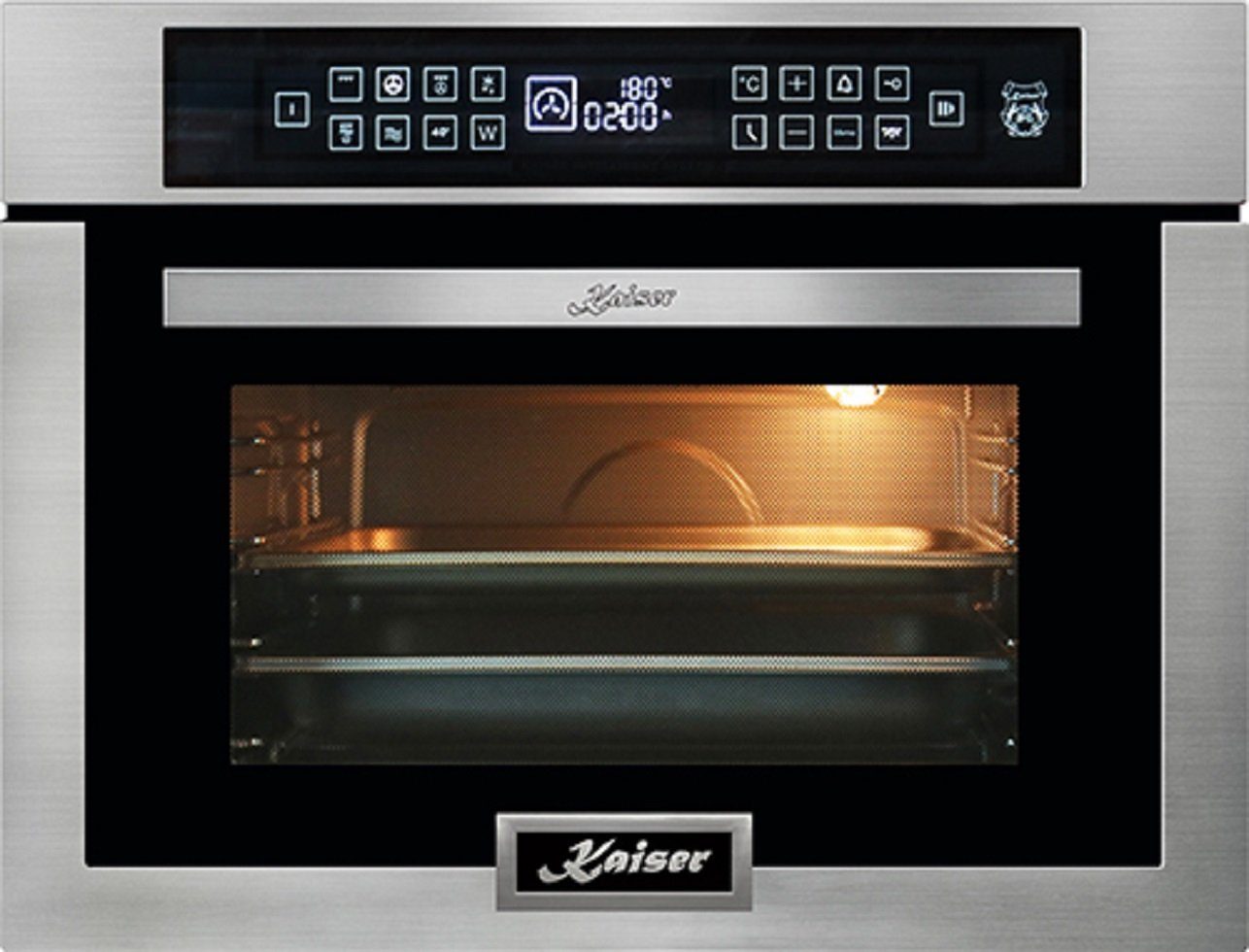 Kaiser Küchengeräte Einbau-Mikrowelle EH 6307 R, Grill und Heißluft, 38,00 l, Mikrowellen-Backofen, 45 cm Hoch,TouchControl