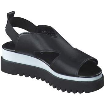 Gabor Plateau Sandale in schwarz