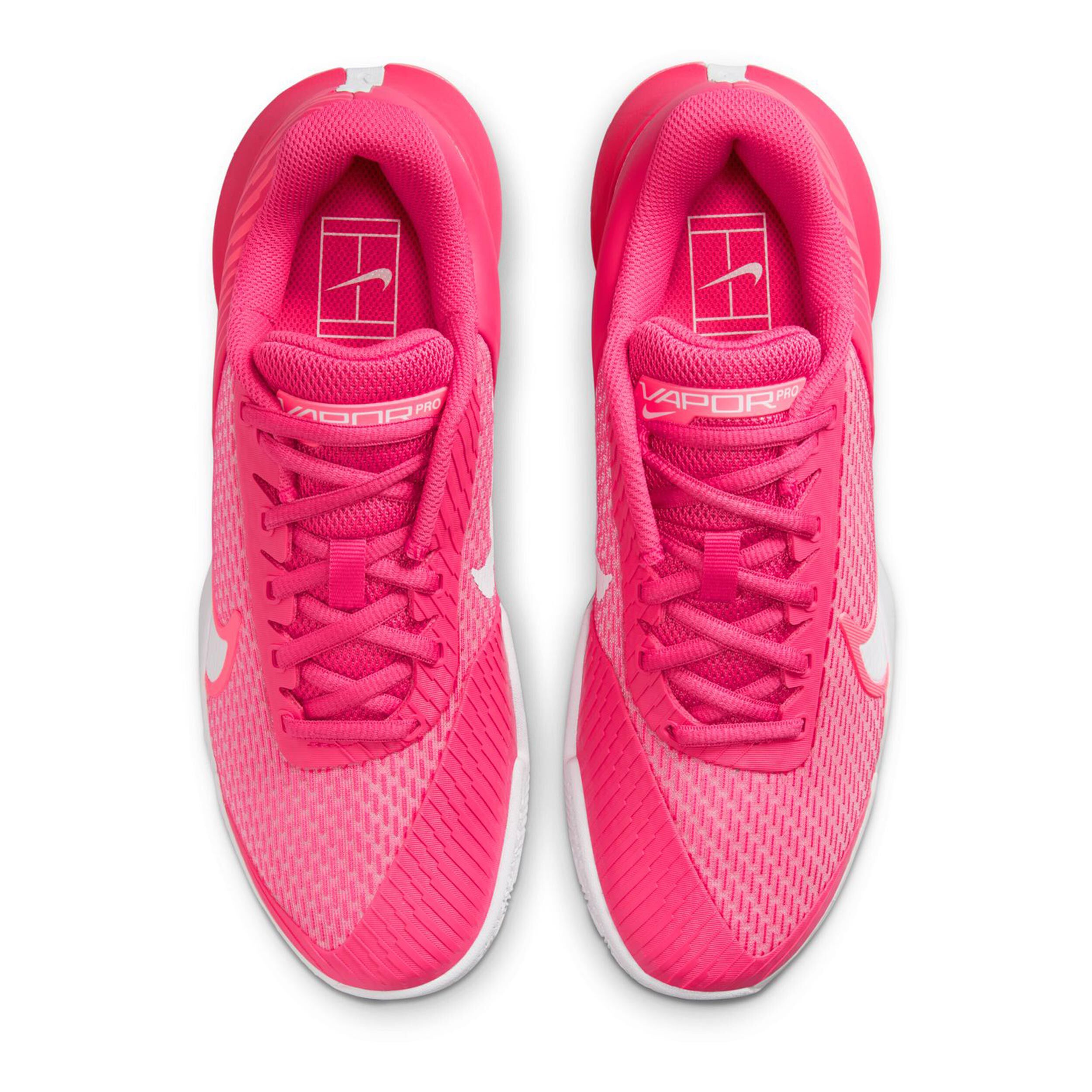 Court Air Zoom Vapor Pro 2 Sandplatzschuh Damen - Pink, Weiß