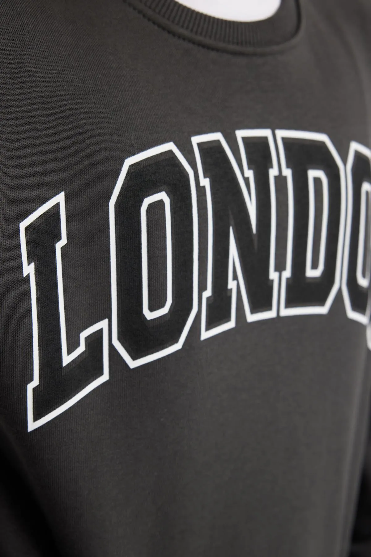 DeFacto  Bedrucktes, dickes Jungen-Sweatshirt mit Rundhalsausschnitt