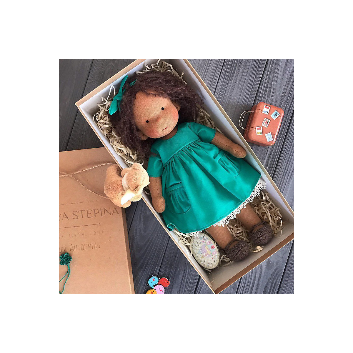 Puppe zum Anziehen für Kinder Handgemachte Mini-DIY-Anziehpuppe