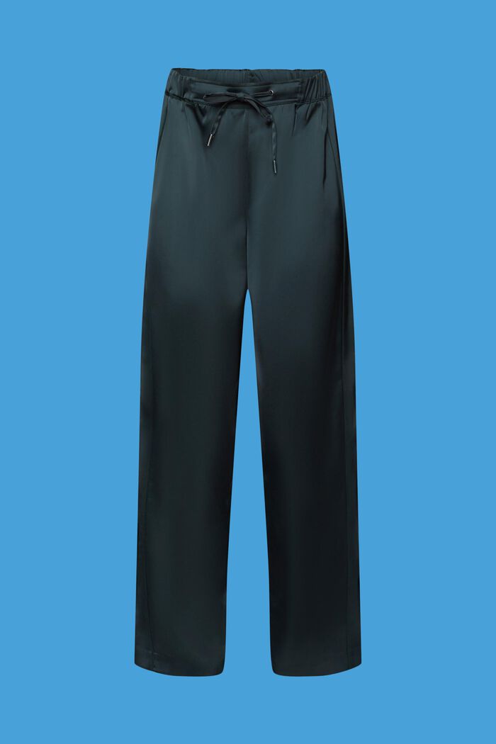 Satinhose mit weitem Bein