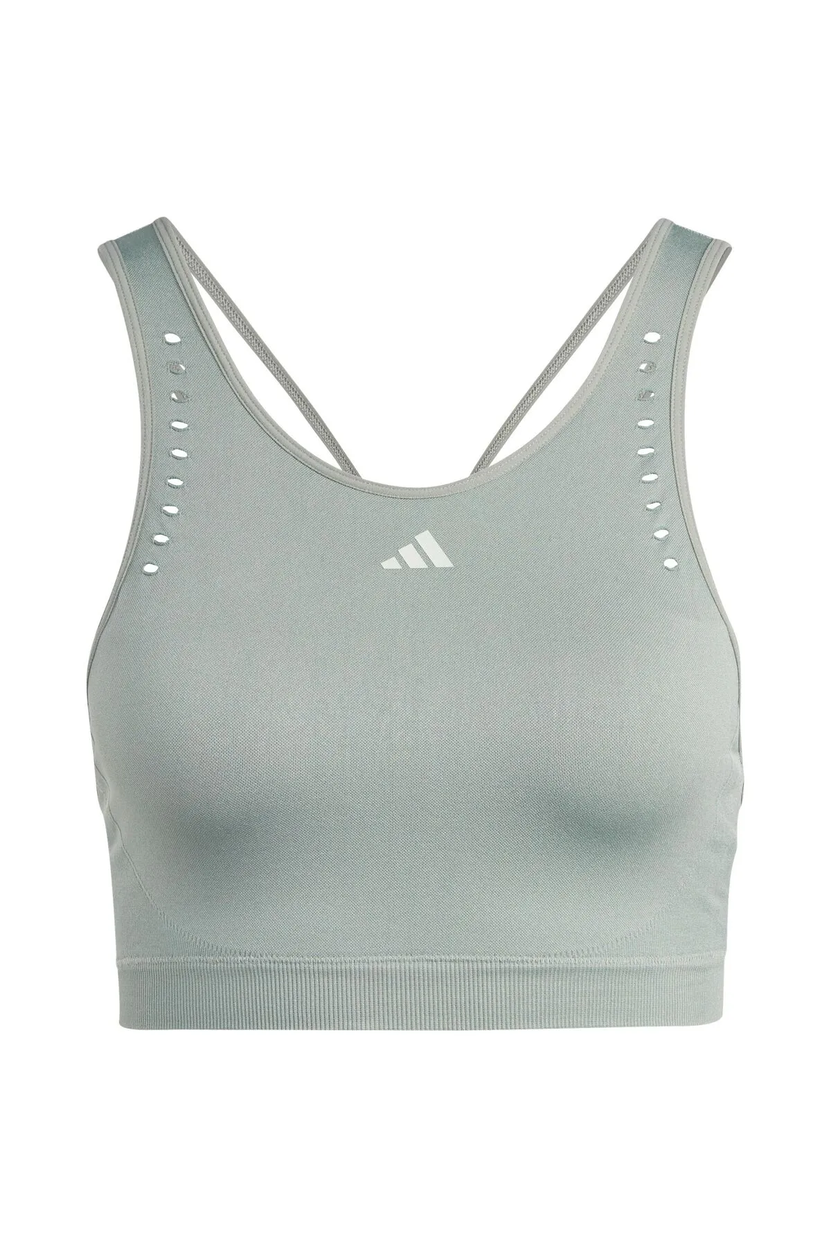 adidas  Sport-BH - Grün - Strukturiert