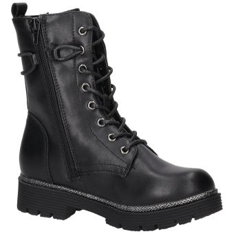 Barbarella Schnür Boots in schwarz
