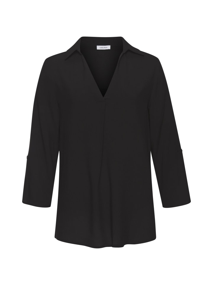 LASCANA Schlupfbluse in schwarz günstig kaufen