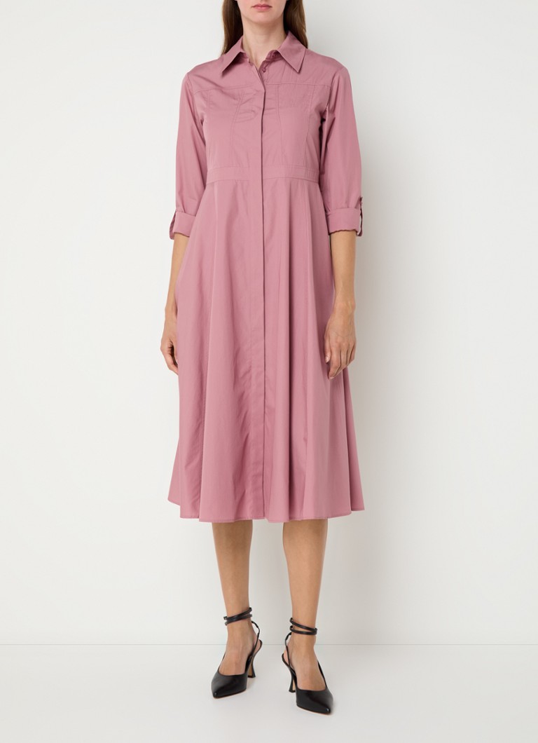 Vestido camisero midi Burano de Max & Co con botones ocultos.
