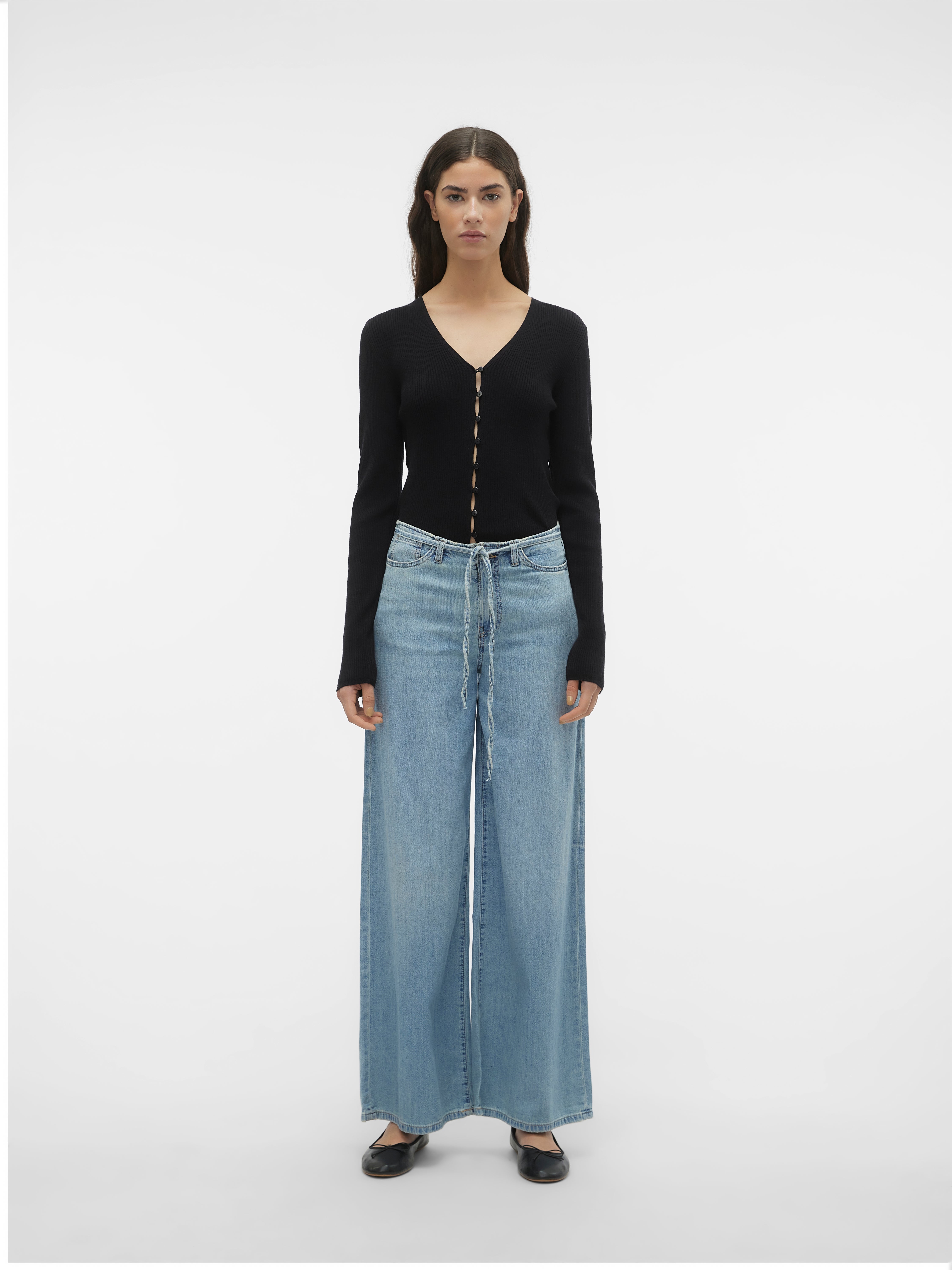 VMANNET Mid Rise Weit geschnitten Jeans