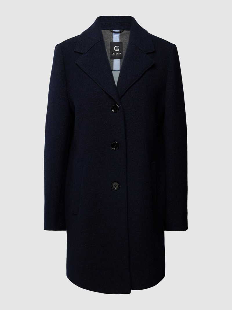 Jacke mit Knopfleiste in marineblau