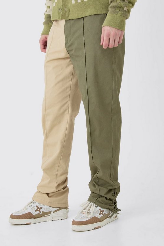 Tall gespleißte Hose mit geradem Bein