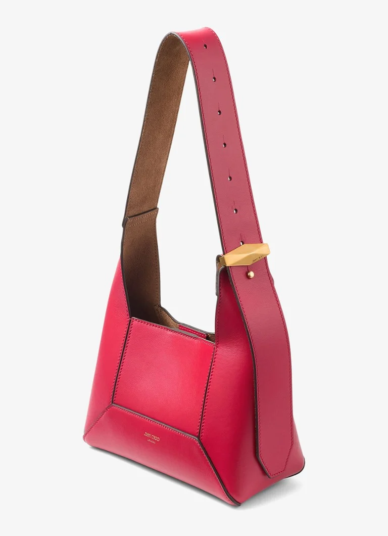 Geantă de umăr Jimmy Choo Diamond Hobo/S din piele de vițel