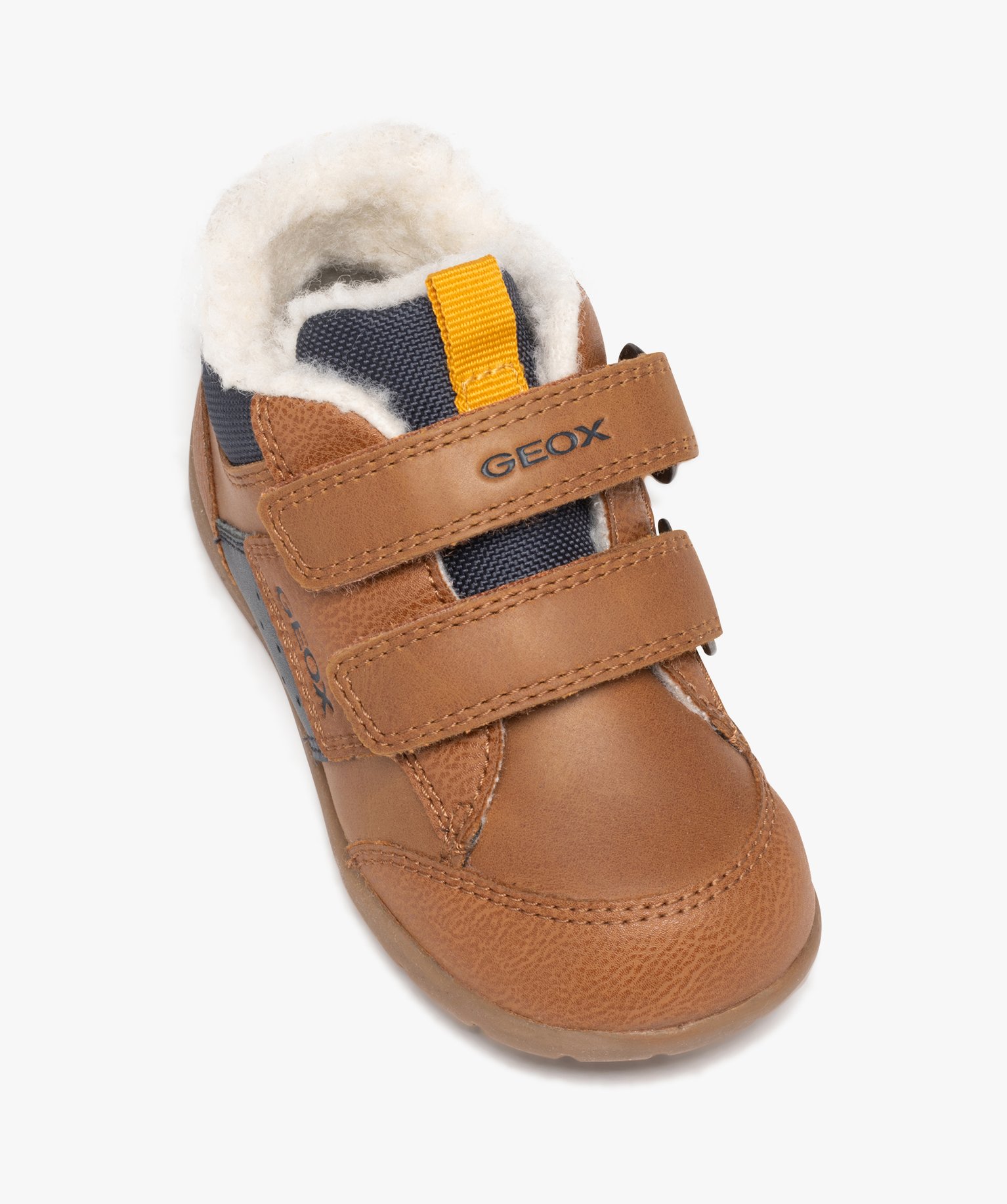 Chaussures premiers bébé Garçon fourrées sherpa à doubl... camel | GEMO