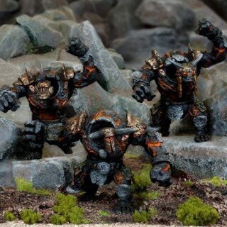 Abyssal Dwarf Lesser Obsidian Golems Troop (3)