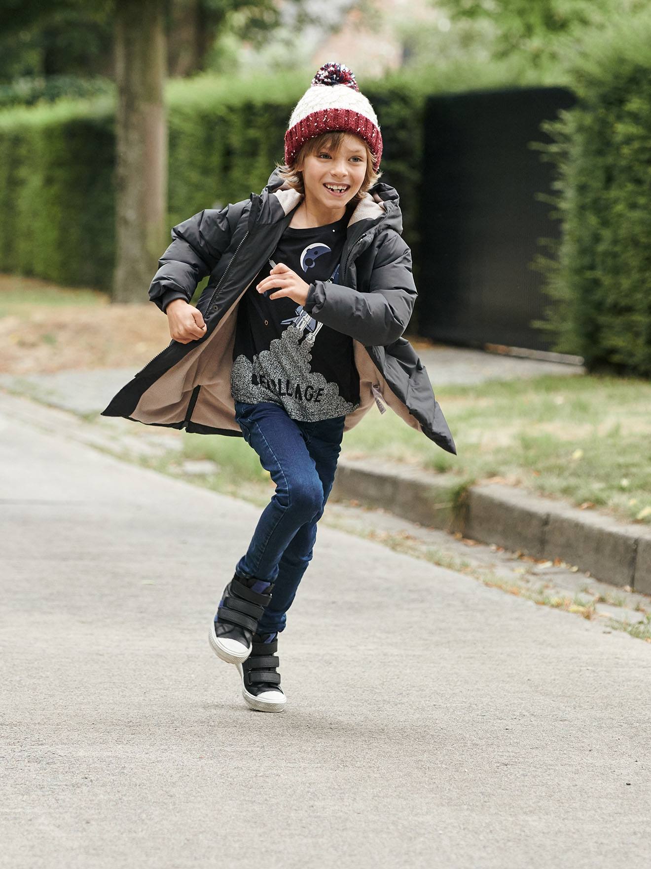 Vertbaudet Jungen Steppjacke mit Recyclingmaterial - grau