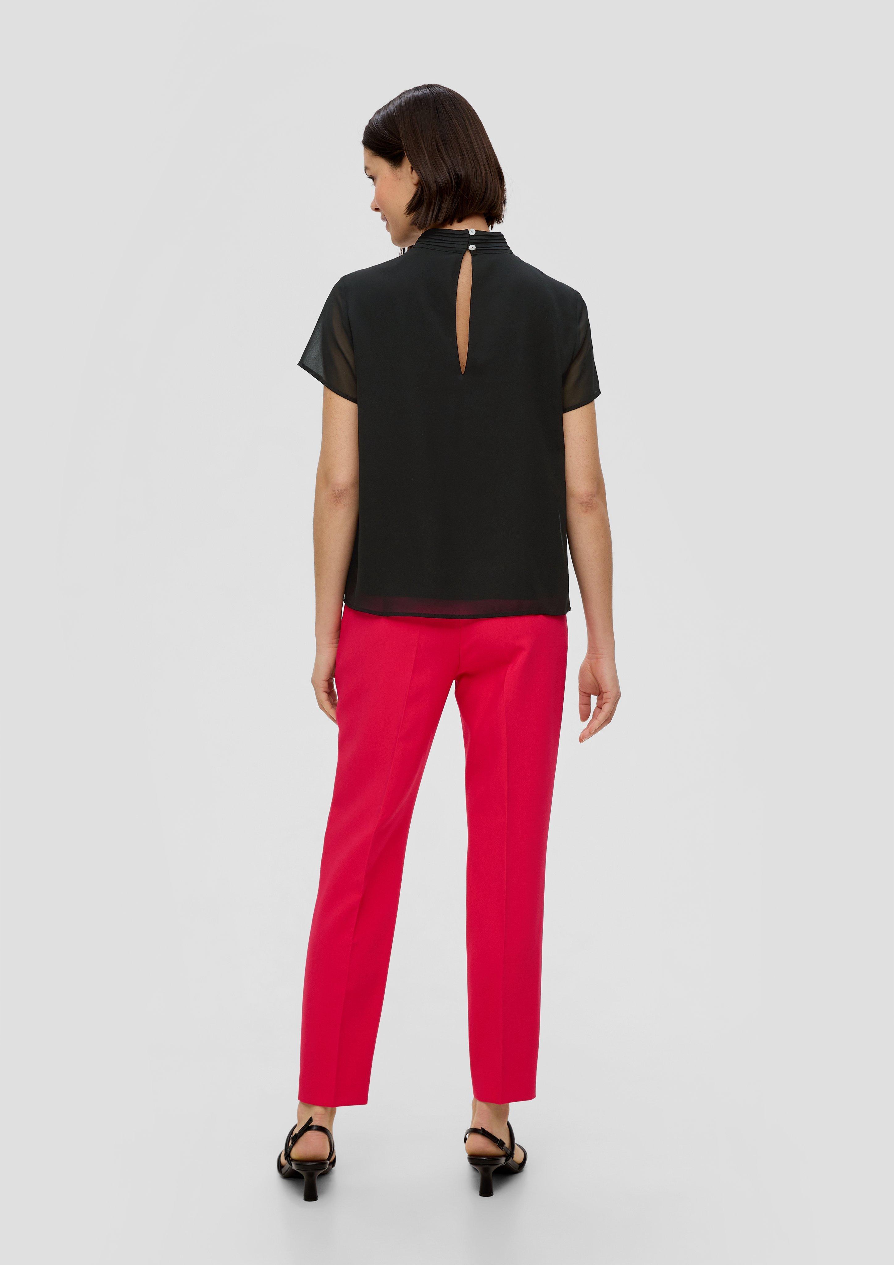 Hochgeschlossene Chiffonbluse  2145069-9999