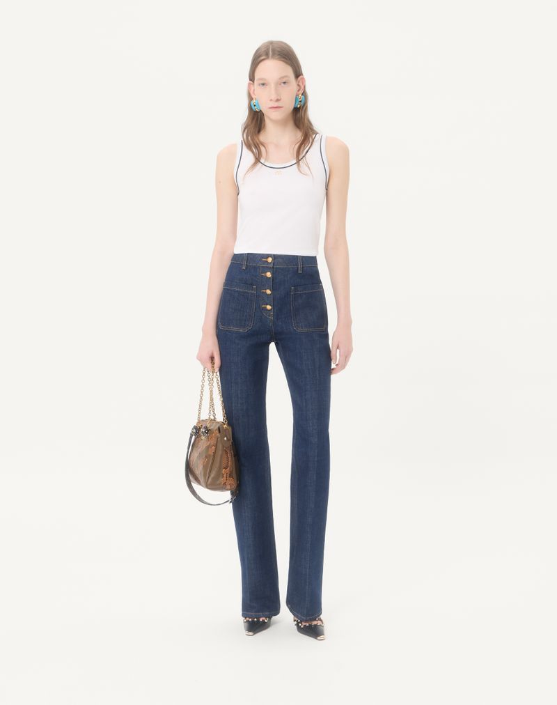 Blusa de malha de algodão