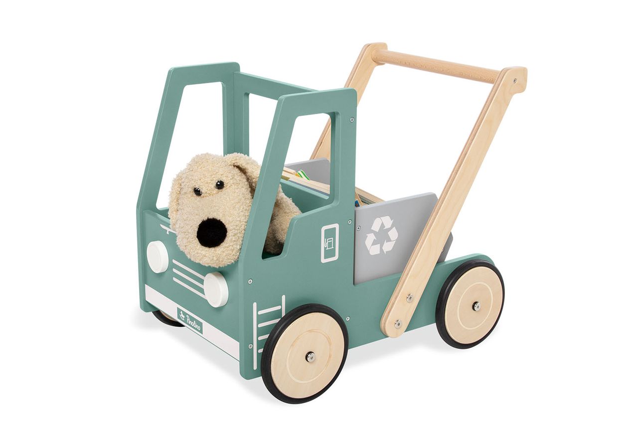 Pinolino Kinderträume Pinolino Lauflernwagen Kipplaster Fred grün