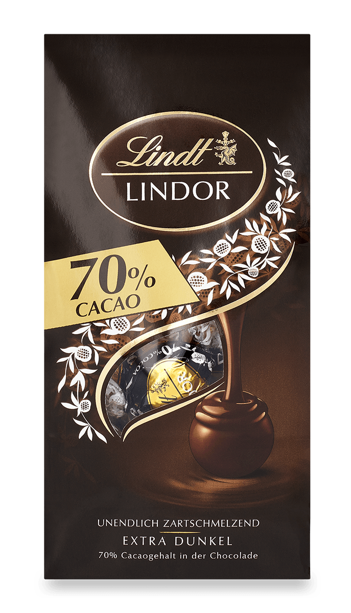 LINDOR Kugel Beutel Extra Dark 70%, 136g