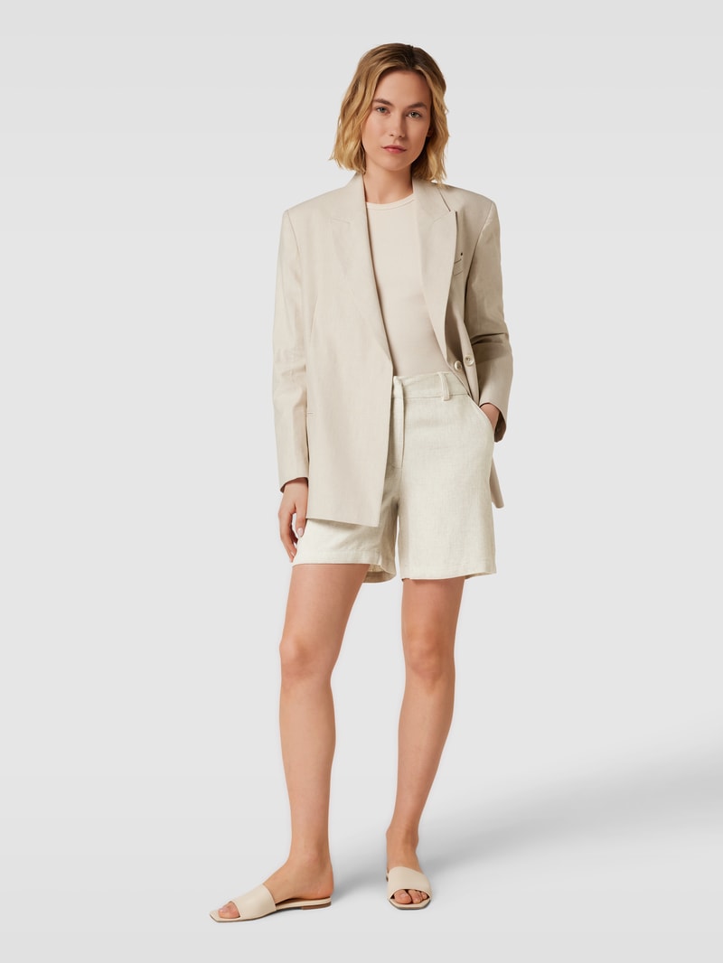 Shorts mit französischen Eingrifftaschen Modell 'HERAVER' in beige