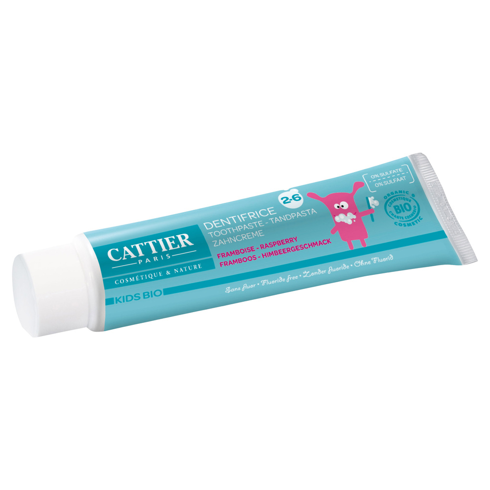 cattier Dentifrice 2 - 6 ans goût Framboise - 50 ml Kids