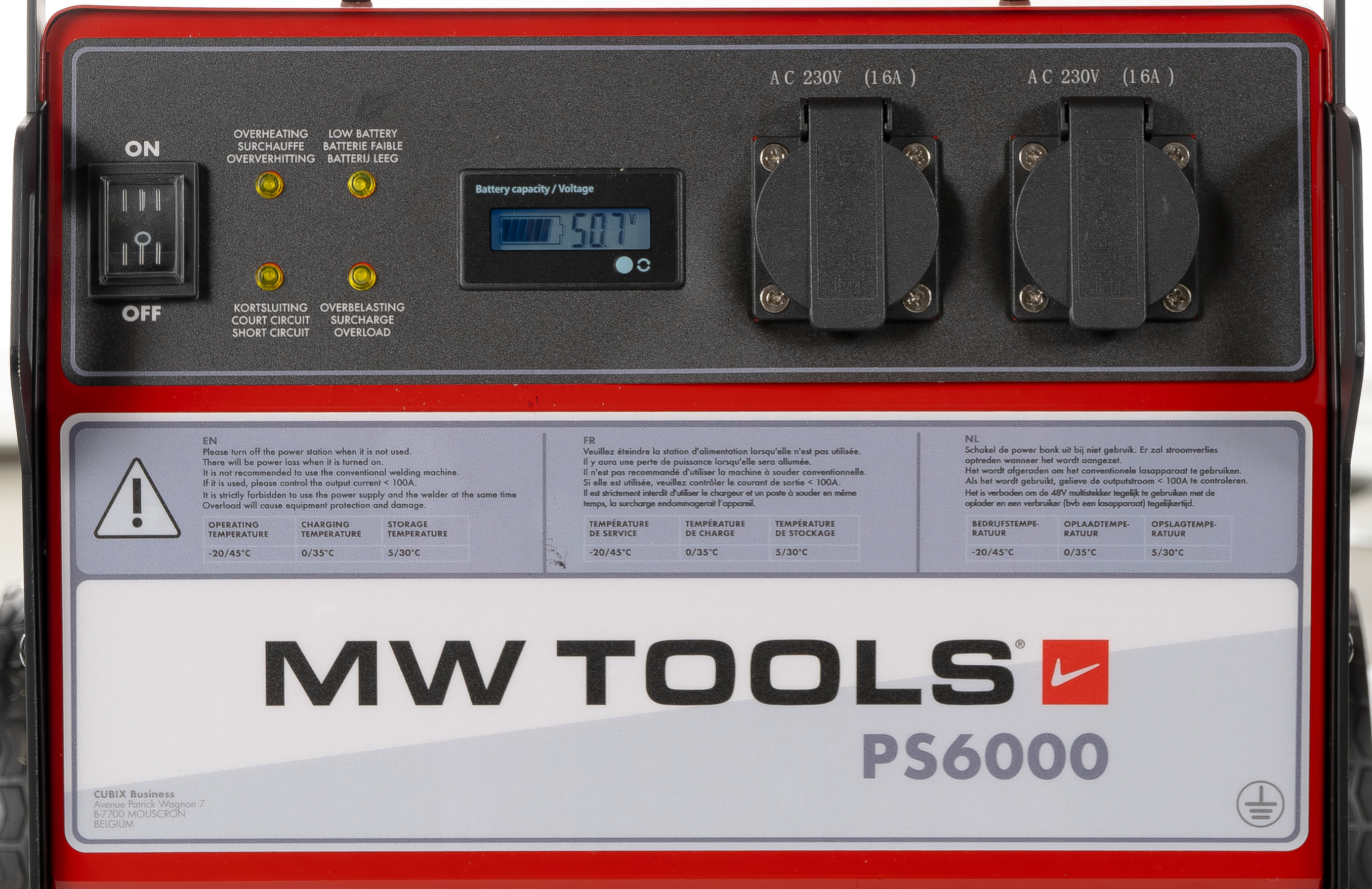 Metal Works 724562300 PS6000 Kraftverk 230V 5627 Wh 3,5kW industriell vagn