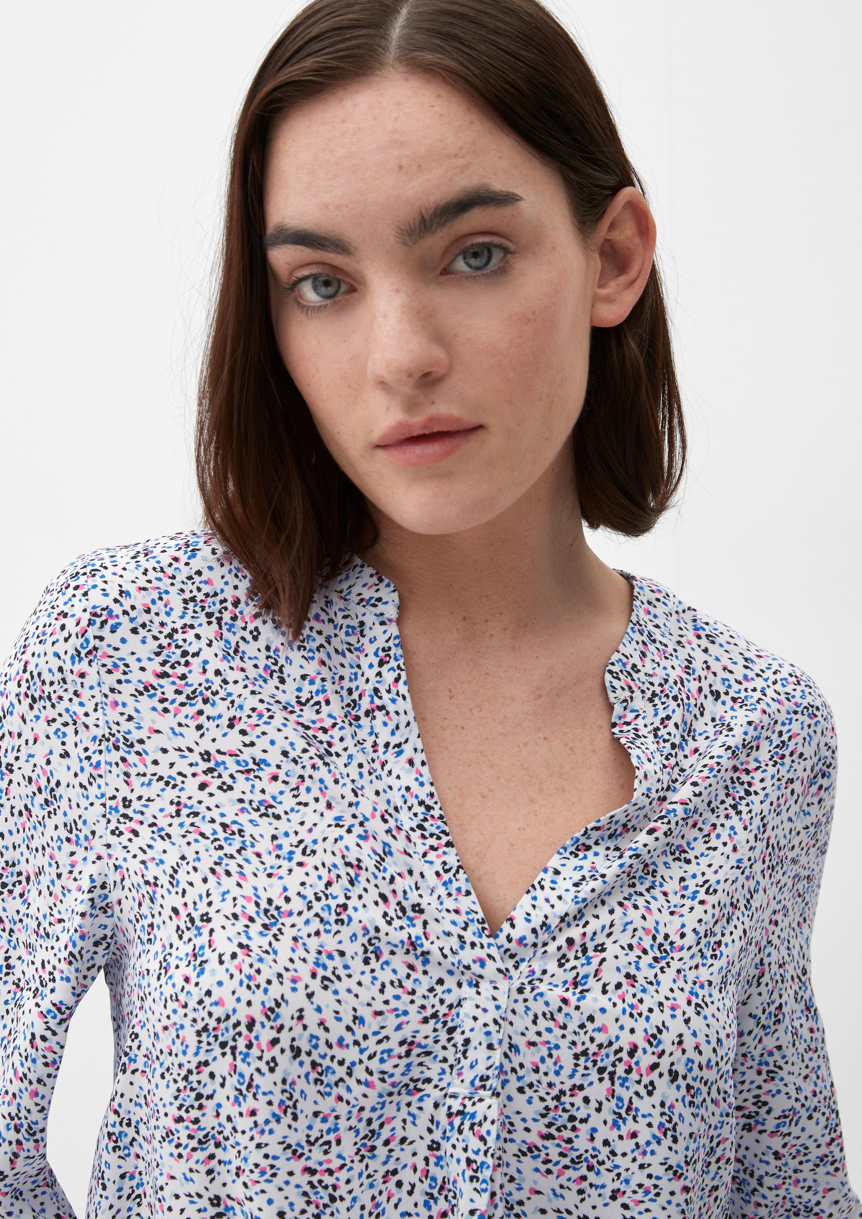 Viskosebluse mit Tunika-Ausschnitt  2132607-02B6